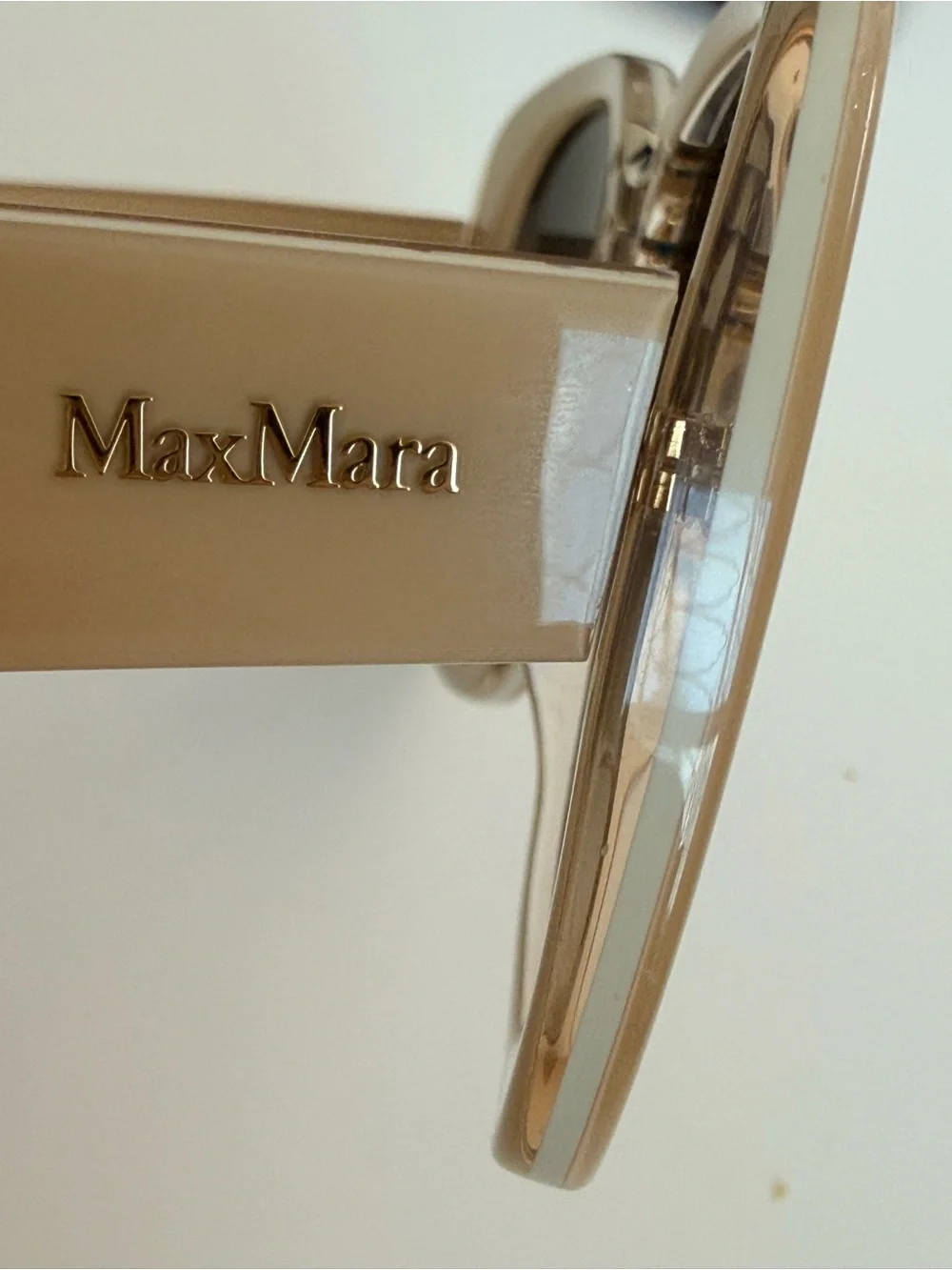 MaxMara Women’s MM0092 BRIDGE Beige Sunglasses 55 MM